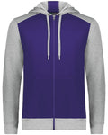 Augusta Sportswear 6899 Unisex Eco Revive™ Three-Season Triblend Fleece Full-Zip Hooded Sweatshirt