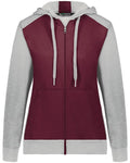 Augusta Sportswear 6901 Women's Eco Revive™ Three-Season Triblend Fleece Full-Zip Hooded Sweatshirt