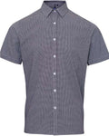 Artisan Collection by Reprime RP221 Men's Microcheck Gingham Cotton Shirt