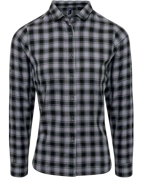 Artisan Collection by Reprime RP350 Women's Mulligan Check Cotton Dress Shirt