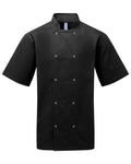 Artisan Collection by Reprime RP664 Unisex Ten Studded Front Short Sleeve Chef Coat