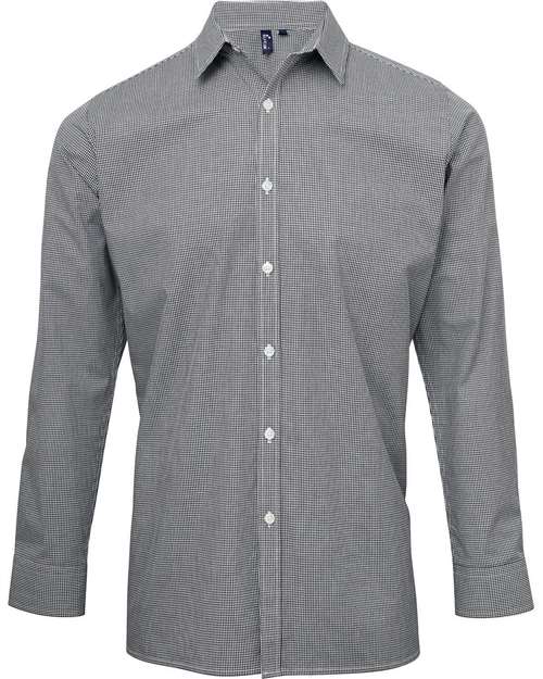 Artisan Collection by Reprime RP220 Men's Microcheck Gingham Cotton Shirt