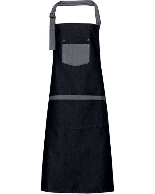 Artisan Collection by Reprime RP127 Domain Contrast Denim Bib Apron