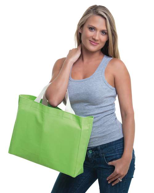 Bayside BA750 USA-Made Canvas Medium Gusset Tote Bag