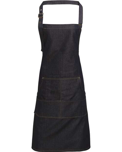 Artisan Collection by Reprime RP126 Jeans Stitch Denim Bib Apron