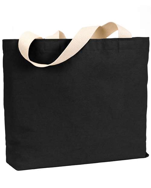 Bayside BS600 USA-Made Canvas Jumbo Tote Bag