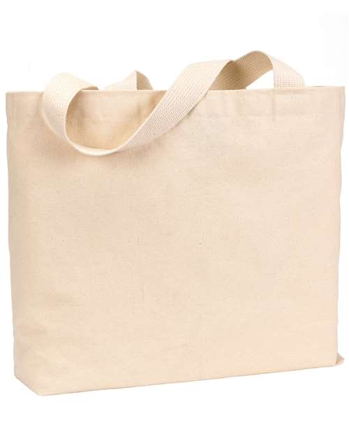 Bayside BS600 USA-Made Canvas Jumbo Tote Bag