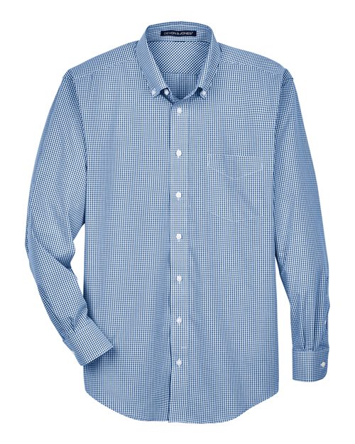 Devon & Jones D640 Men's Crown Collection® Gingham Check Woven Dress Shirt