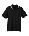 Devon & Jones DG20C Men's CrownLux Performance® Plaited Tipped Polo