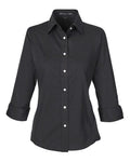Devon & Jones DP625W Women's Perfect Fit™ Three-Quarter Sleeve Stretch Poplin Dress Shirt