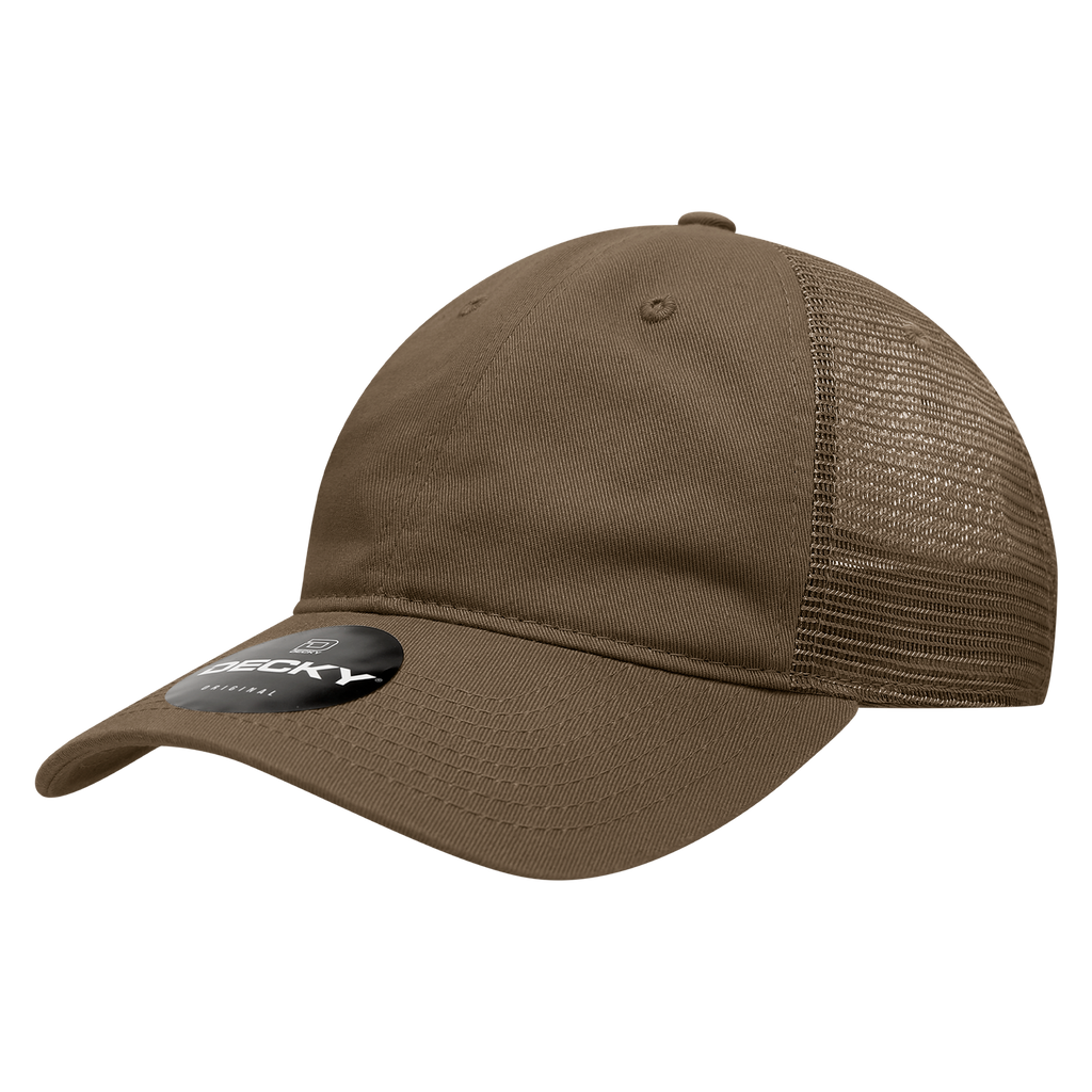 Decky 120 6 Panel Low Profile Relaxed Cotton Trucker