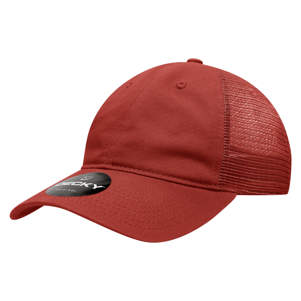 Decky 120 6 Panel Low Profile Relaxed Cotton Trucker
