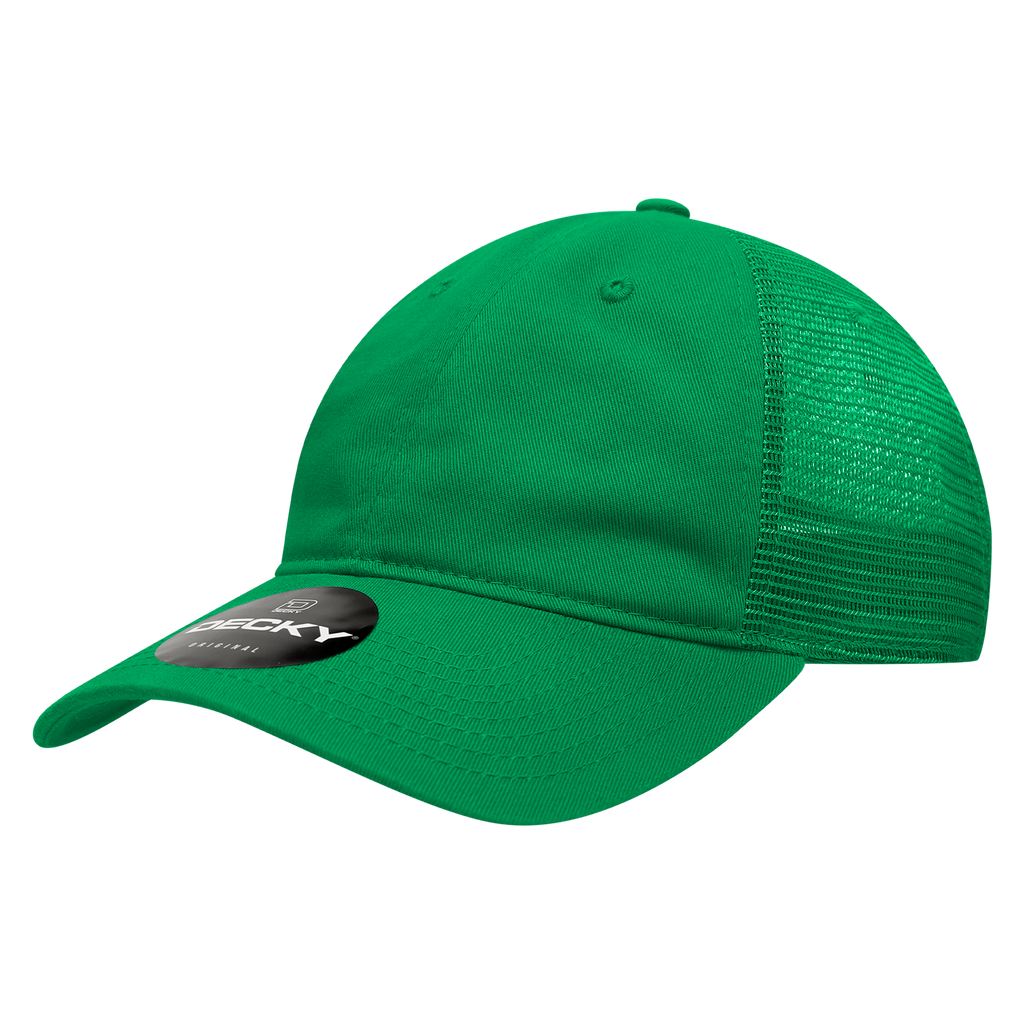 Decky 120 6 Panel Low Profile Relaxed Cotton Trucker
