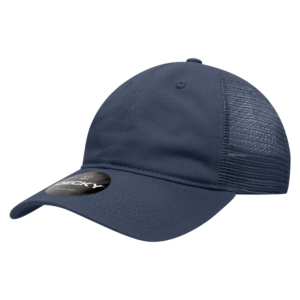 Decky 120 6 Panel Low Profile Relaxed Cotton Trucker