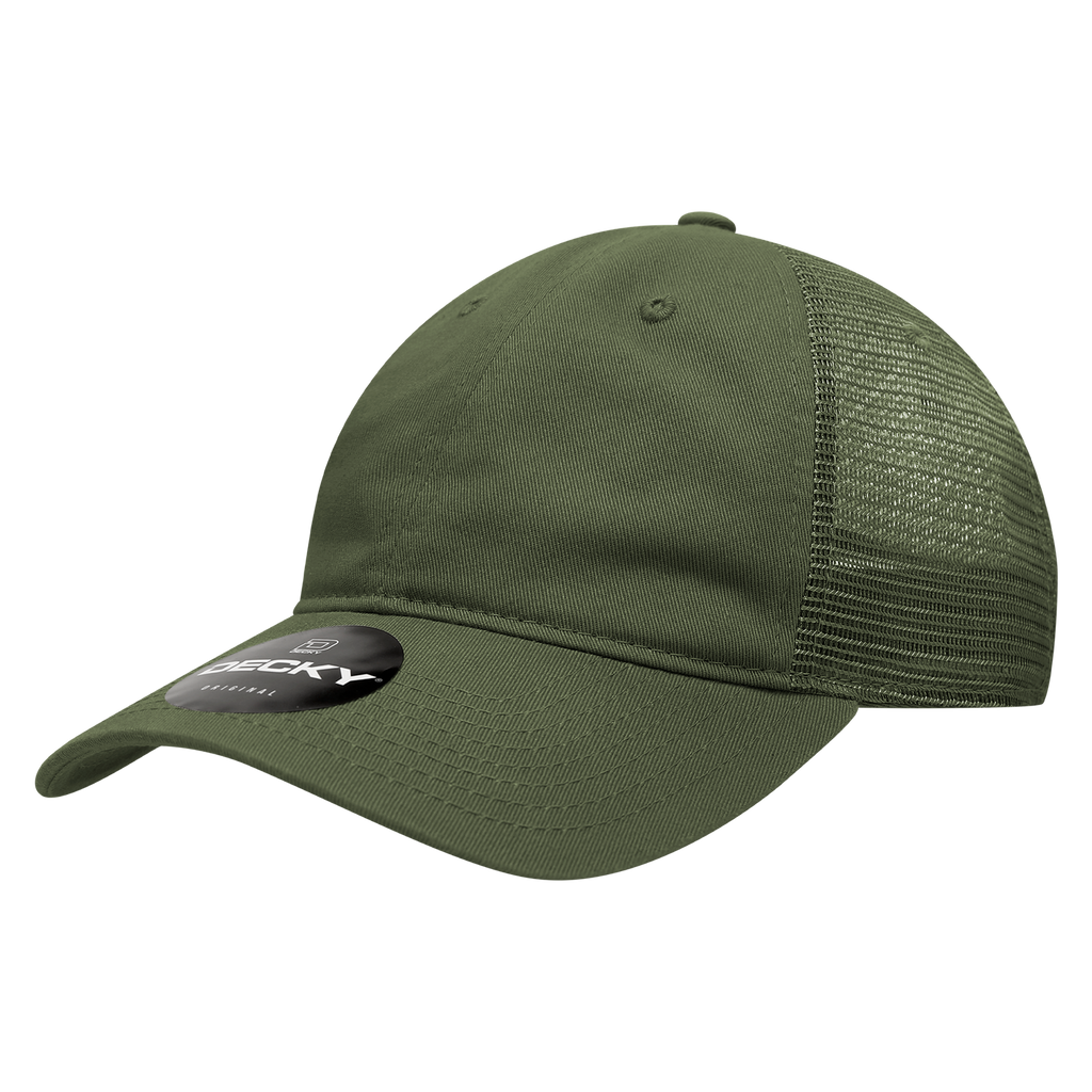 Decky 120 6 Panel Low Profile Relaxed Cotton Trucker