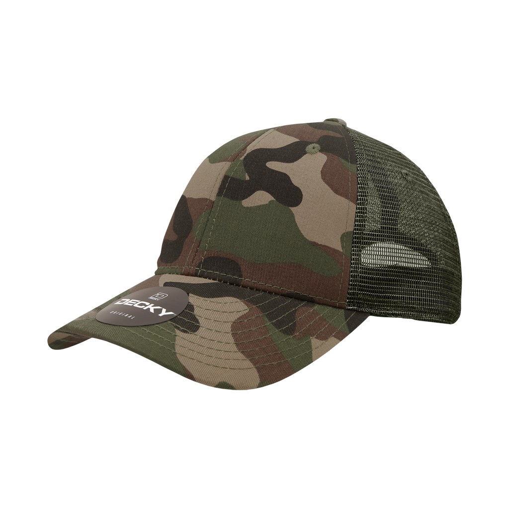 Decky 120 6 Panel Low Profile Relaxed Cotton Trucker