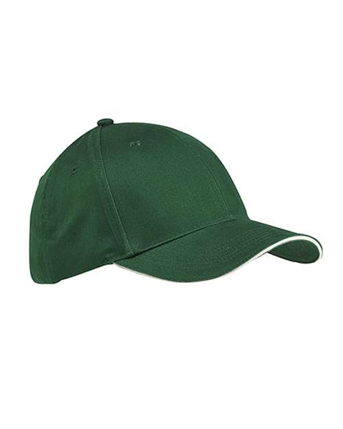 Big Accessories BX004 Brushed Twill Sandwich Cap