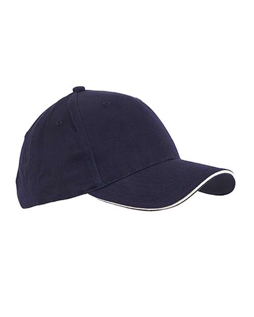 Big Accessories BX004 Brushed Twill Sandwich Cap