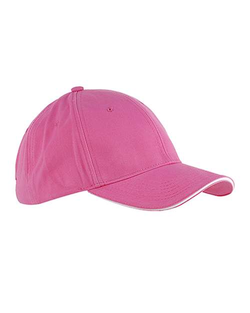 Big Accessories BX004 Brushed Twill Sandwich Cap