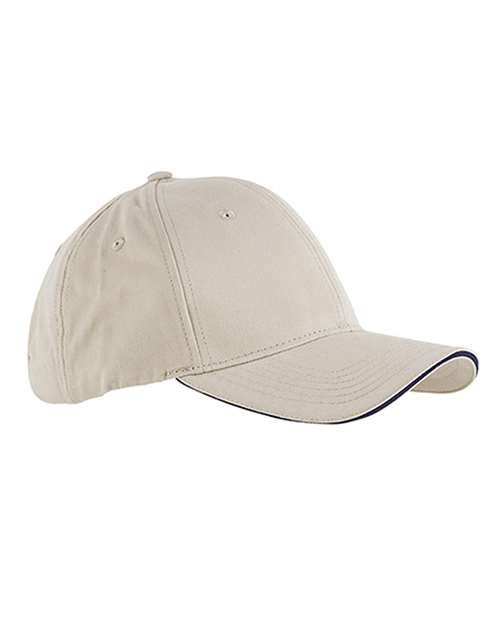 Big Accessories BX004 Brushed Twill Sandwich Cap