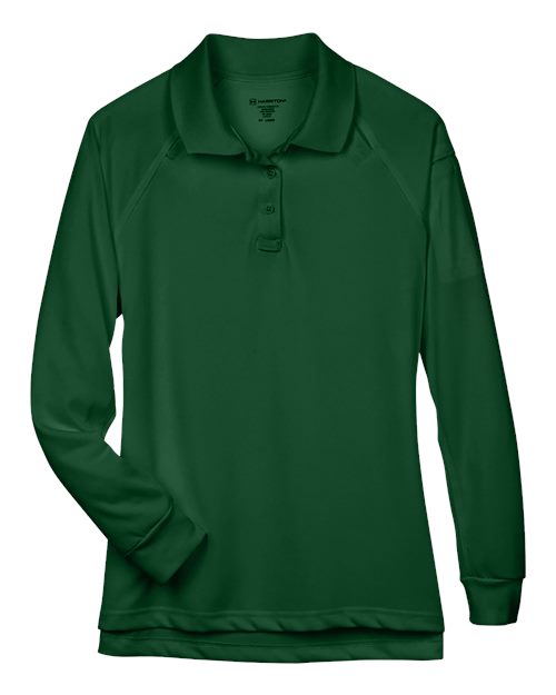 Harriton M211LW Women's Advantage Long Sleeve Tactical Polo