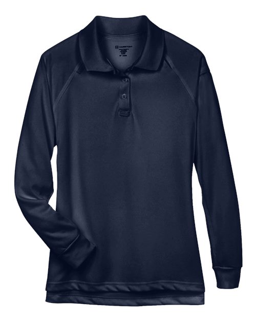 Harriton M211LW Women's Advantage Long Sleeve Tactical Polo