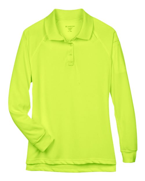 Harriton M211LW Women's Advantage Long Sleeve Tactical Polo
