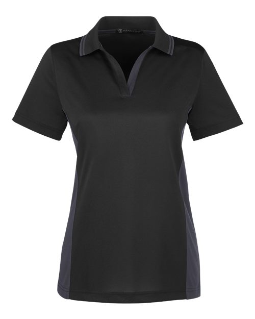 Harriton M386W Women's Flash Snag Protection Plus IL Colorblock Polo