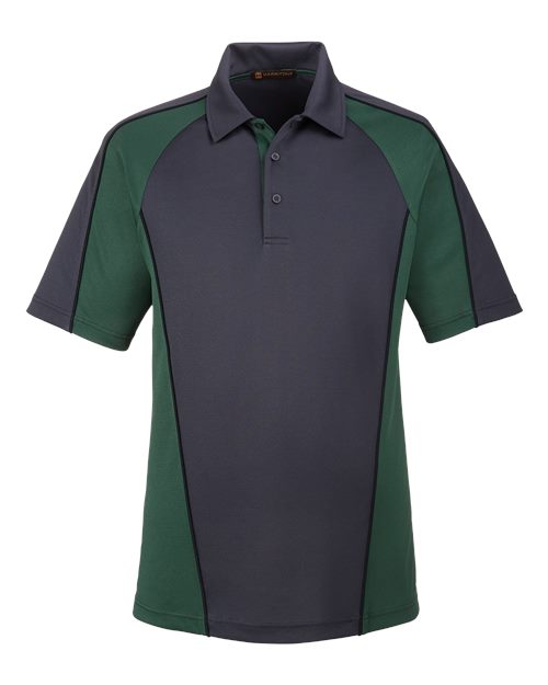 Harriton M385 Men's Advantage Snag Protection Plus IL Colorblock Polo