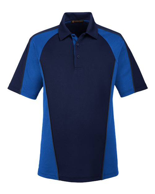 Harriton M385 Men's Advantage Snag Protection Plus IL Colorblock Polo
