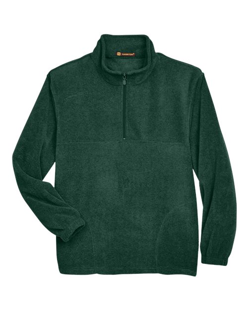 Harriton M980 Men's Fleece Quarter-Zip Pullover