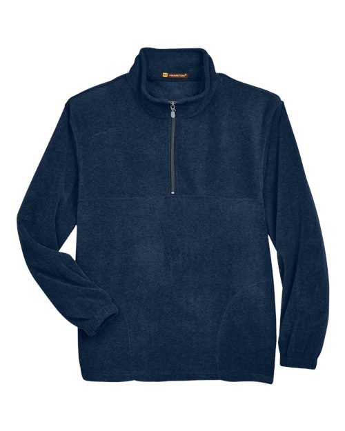 Harriton M980 Men's Fleece Quarter-Zip Pullover
