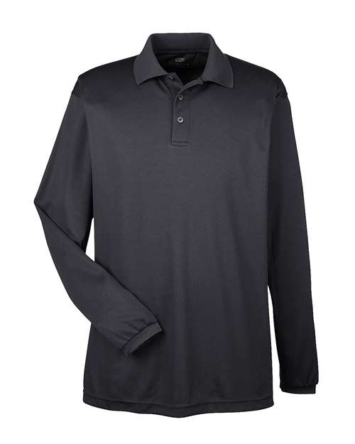 UltraClub 8210LS Men's Cool & Dry Long Sleeve Mesh Piqué Polo