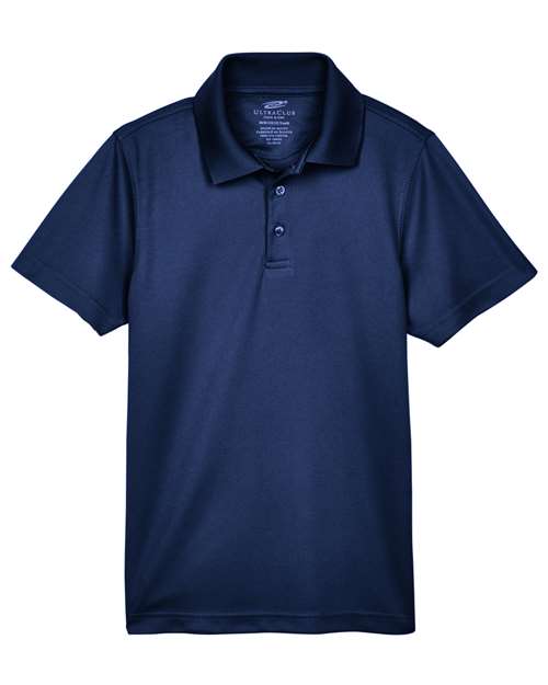 UltraClub 8210Y Youth Cool & Dry Mesh Piqué Polo