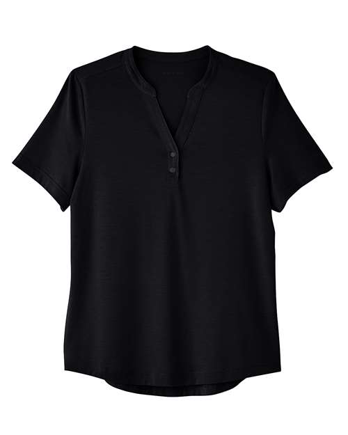 North End NE100W Women's JAQ Snap-Up Stretch Performance Polo