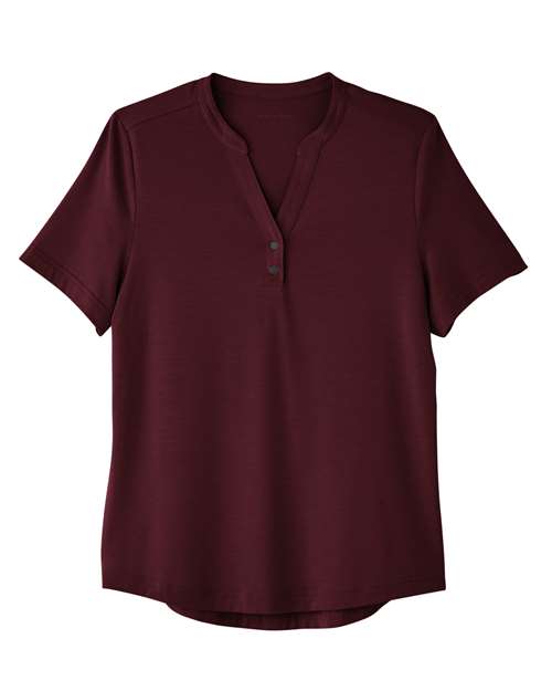 North End NE100W Women's JAQ Snap-Up Stretch Performance Polo