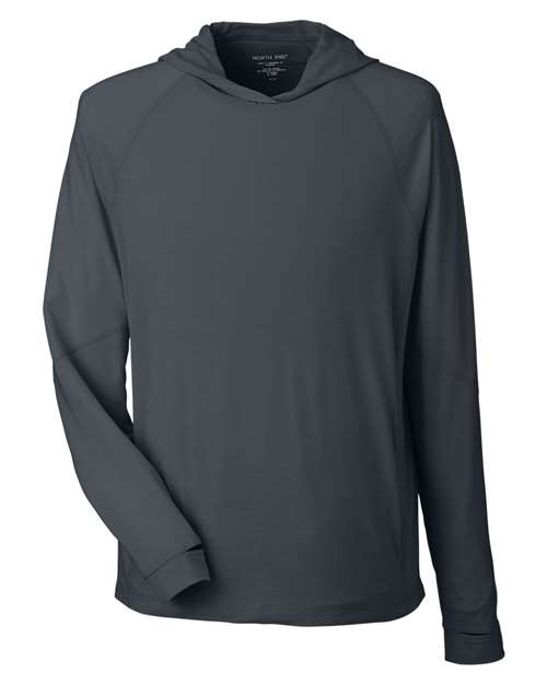 North End NE105 Unisex JAQ Stretch Performance Hooded Long Sleeve T-Shirt