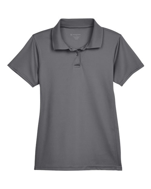Harriton M315W Women's Polyester Jersey Polo