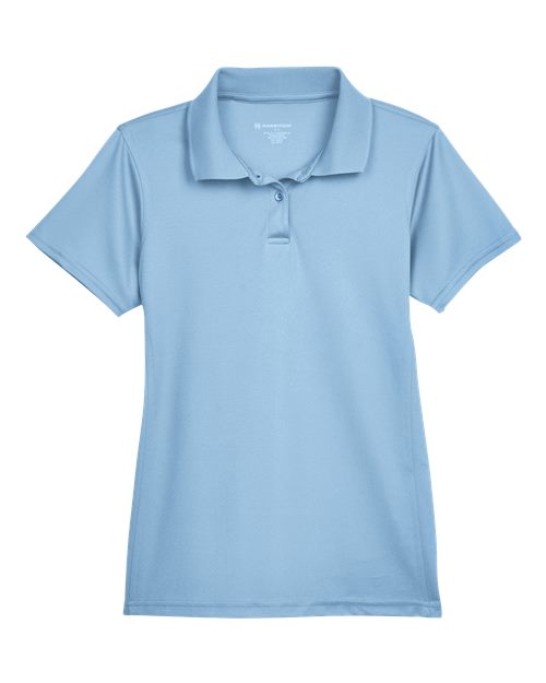 Harriton M315W Women's Polyester Jersey Polo