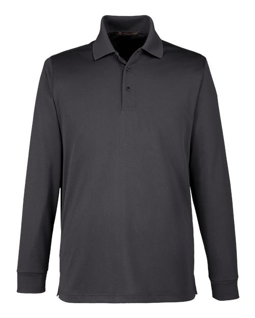 Harriton M348LT Men's Tall Advantage Long Sleeve Snag Protection Plus IL Polo