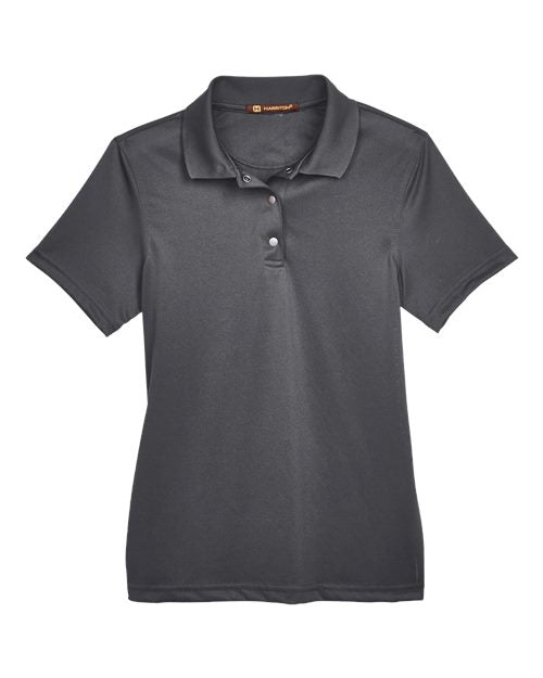 Harriton M345W Women's Advantage Snag Protection Plus IL Snap Placket Polo