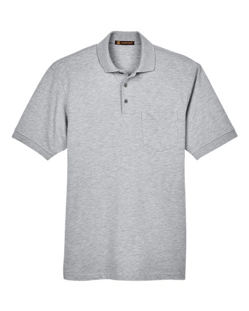 Harriton M265P Men's Easy Blend™ Polo with Pocket