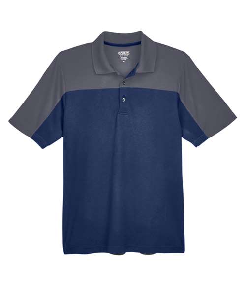 CORE365 CE101 Men's Balance Colorblock Performance Piqué Polo