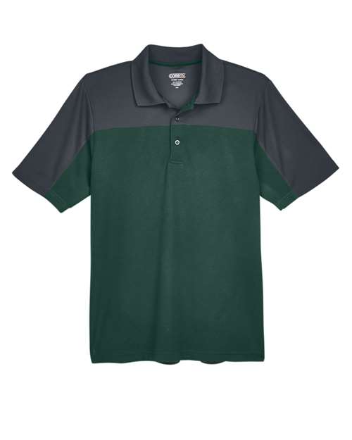 CORE365 CE101 Men's Balance Colorblock Performance Piqué Polo