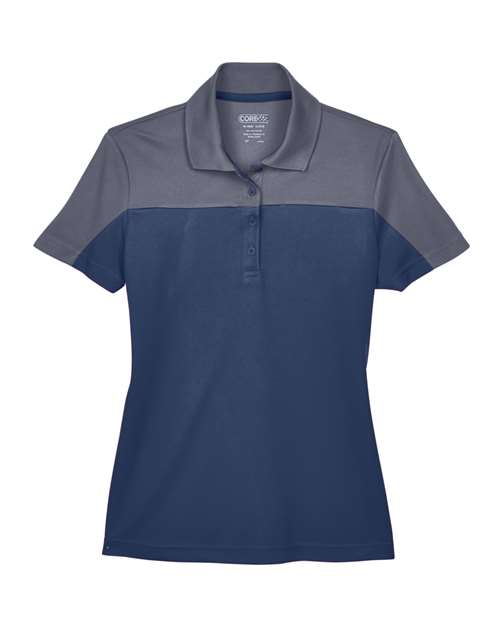 CORE365 CE101W Women's Balance Colorblock Performance Piqué Polo