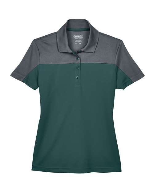 CORE365 CE101W Women's Balance Colorblock Performance Piqué Polo