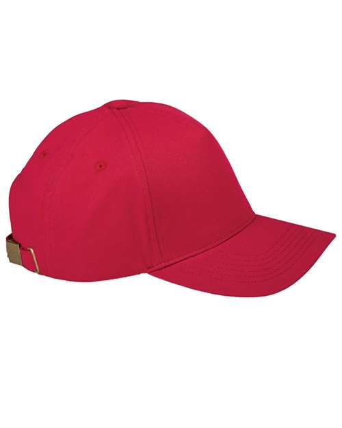 Big Accessories BX034 Five-Panel Brushed Twill Cap