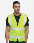 Bayside 3785 Unisex USA-Made Mesh Safety Vest