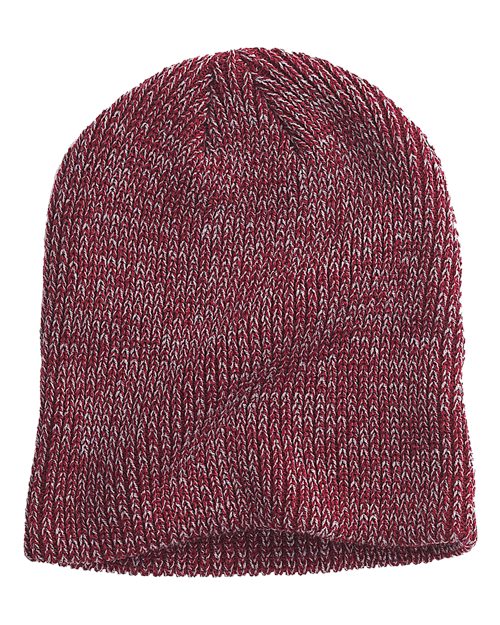 Big Accessories BA524 Ribbed Marled Beanie