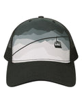 LOCALE 5PTKR Printed Five-Panel Trucker Cap